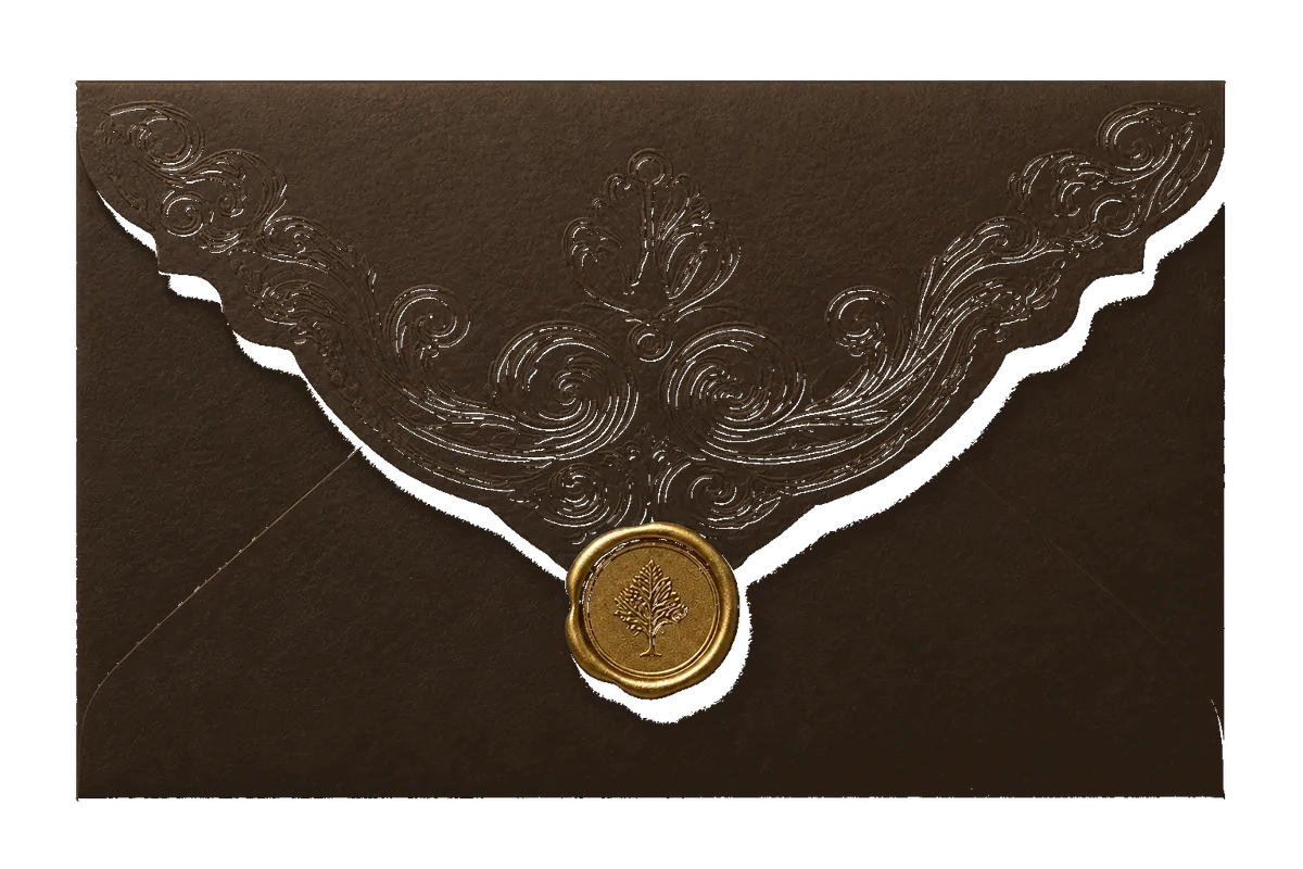 Wedding invitation envelope