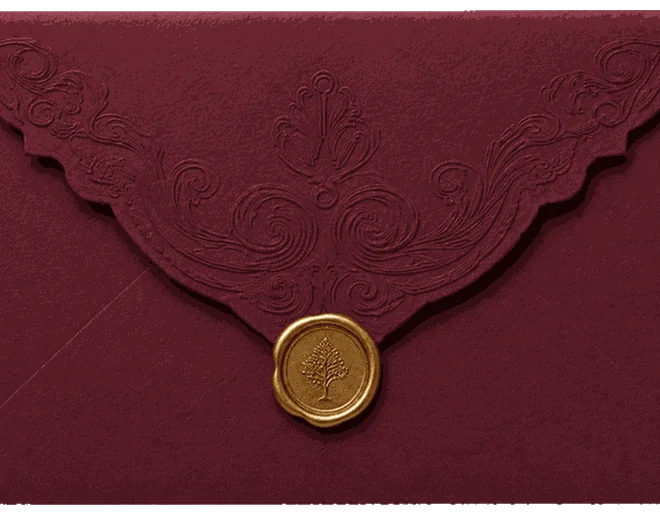 Wedding invitation envelope